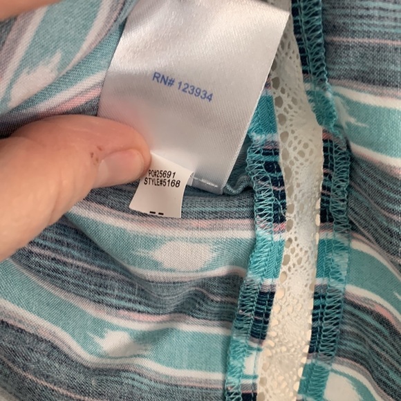 Southern Tide Sleeveless Top with buttons and lace on the back  sz S NWT - Picture 7 of 9